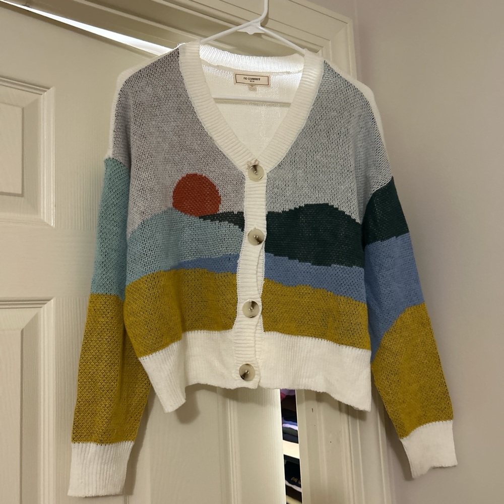 Scenic Button-Up Cardigan Sweater